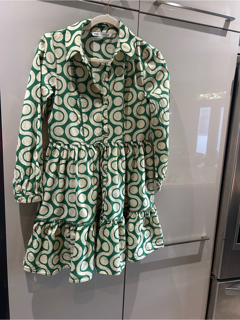 ZARA Patterned Shirt Dress